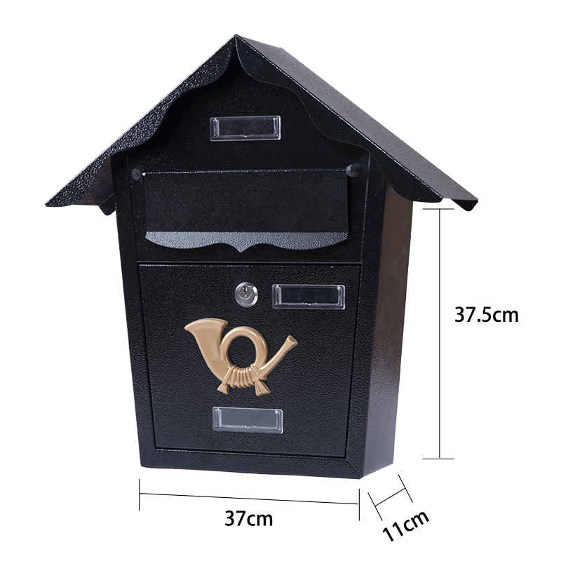 Outdoor Metal Modern Wall Mounted Mailboxes Secure Lock