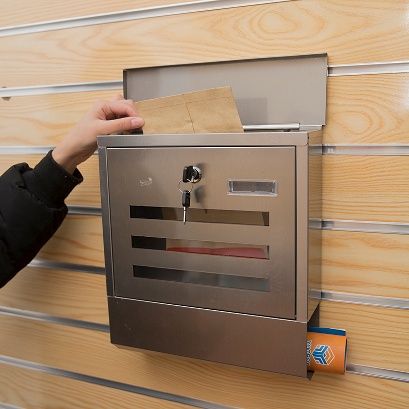 Large Wall Mounted Weatherproof Stainless  MailBox