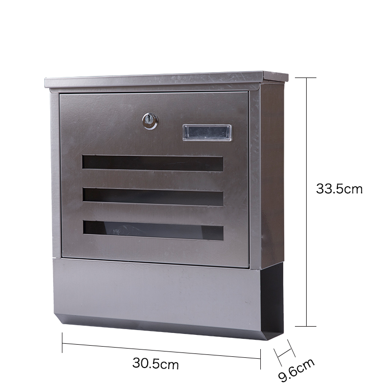 Large Wall Mounted Weatherproof Stainless  MailBox
