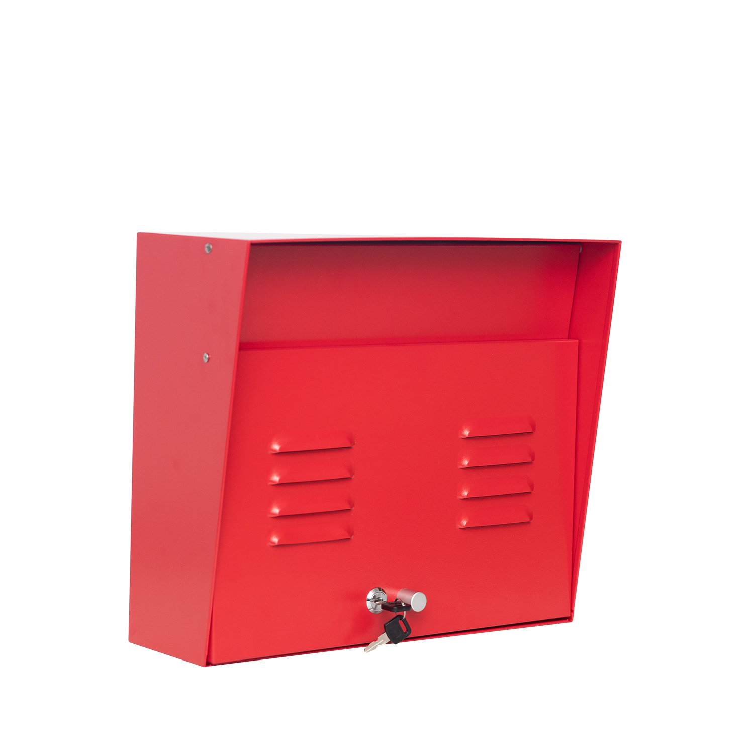 Galvanized Metal Key post box outdoor standing locking Mailboxes