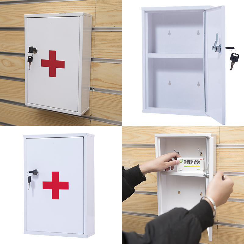 Hot selling steel metal first aid box wall mounted medicine cabinet