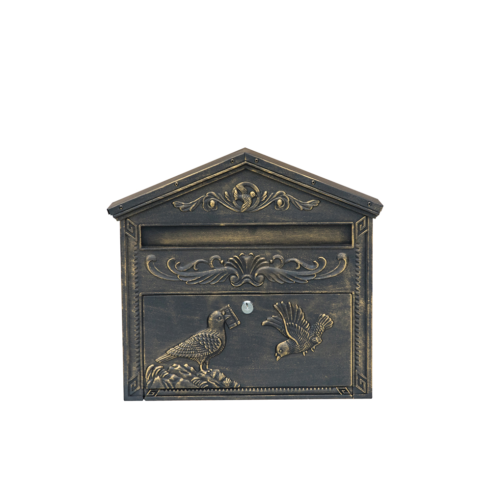 Outdoor metal wall mounted modern mailbox