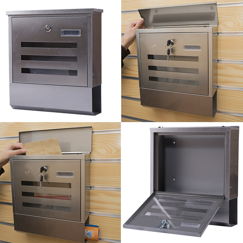 Large Wall Mounted Weatherproof Stainless  MailBox