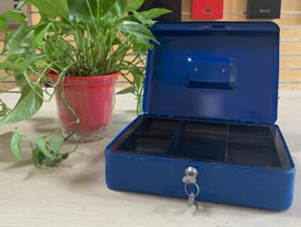 Stainless steel cash box lockable suitable for home office