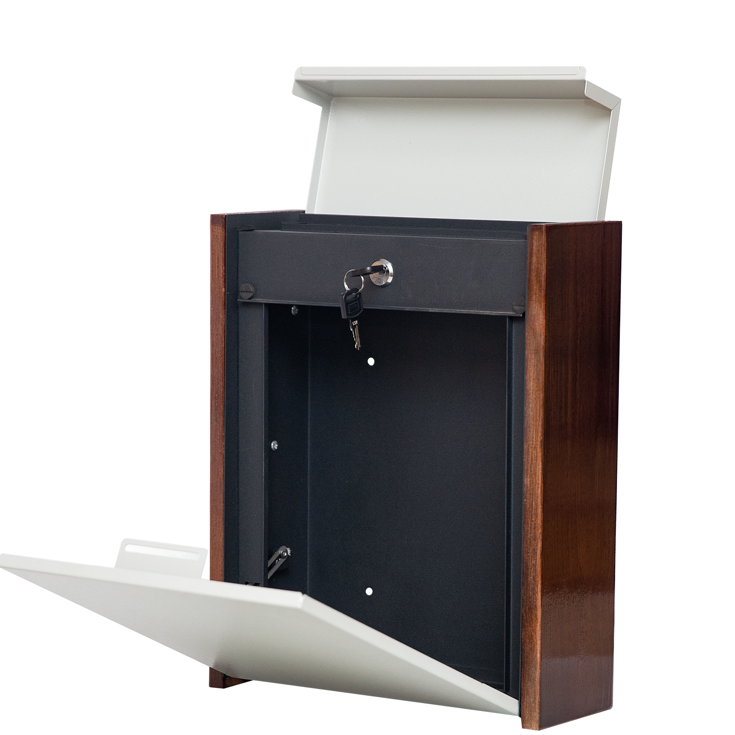 Wall Mount Mailboxes Secured Safe Drop Box Locking Mailboxes