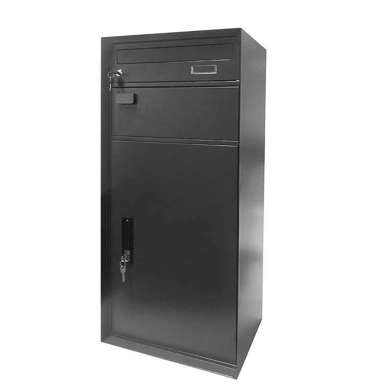 Large Mailbox Package post parcelsSteel Drop Box with Combination Lock Box Black
