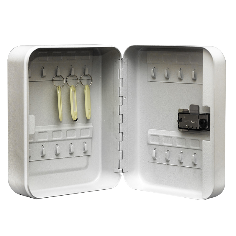 small size safety metal combination lock key box with 20 hooks wall-mounted key box