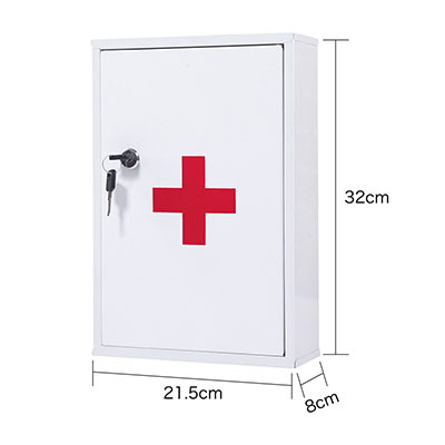 Hots selling steel metal first aid box wall-mounted medicine cabinet