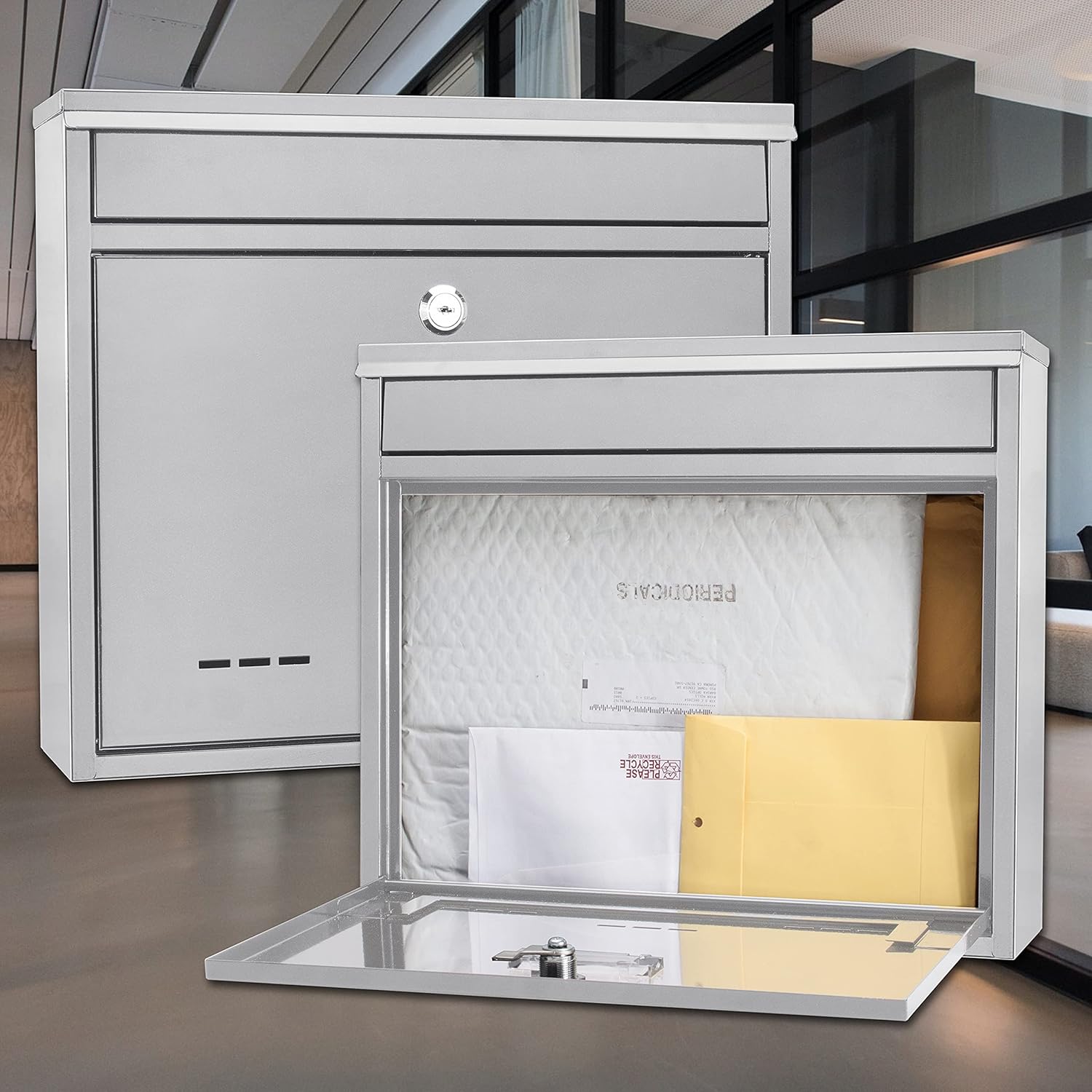 wall mounted modern mailbox