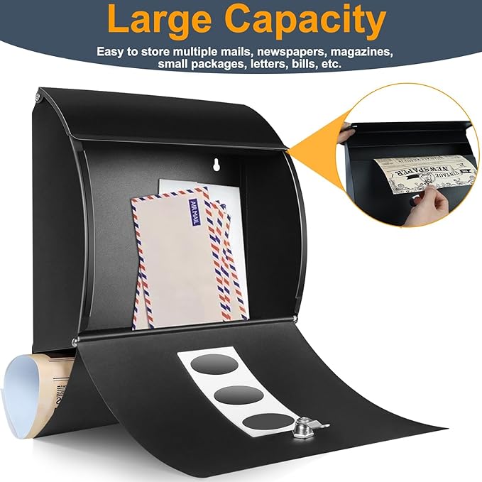 wall mounted modern mailbox
