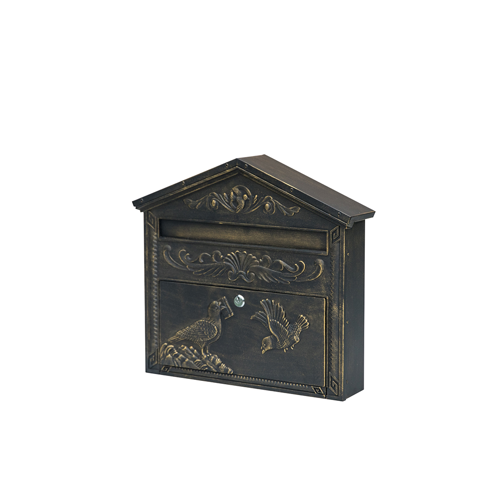 Outdoor metal wall mounted modern mailbox