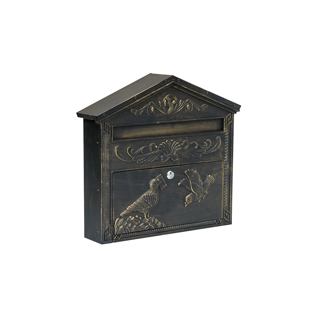 Outdoor metal wall mounted modern mailbox