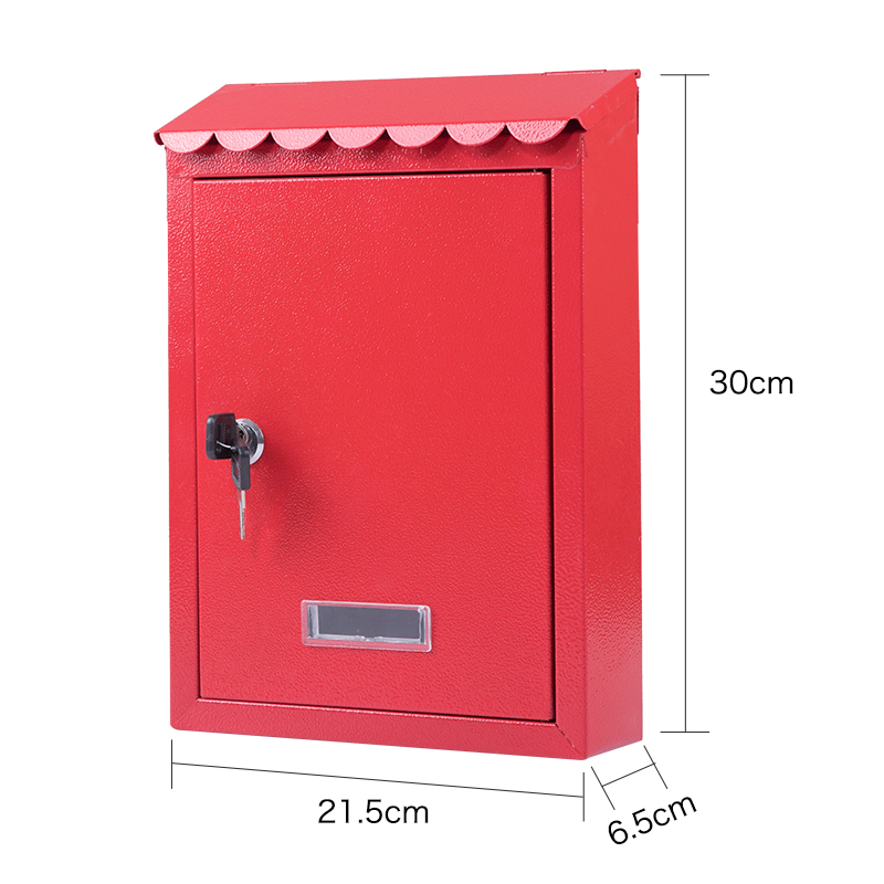 Small Red Color Outdoor Weatherproof Mailboxes