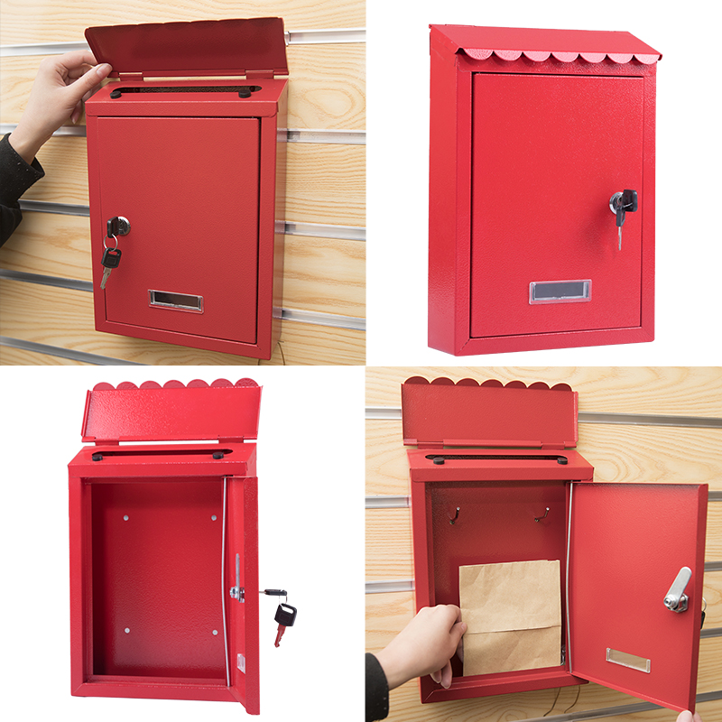 Small Red Color Outdoor Weatherproof Mailboxes