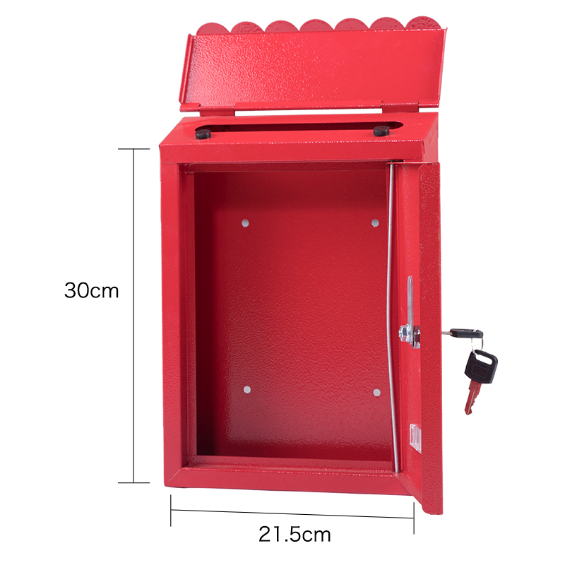 Small Red Color Outdoor Weatherproof Mailboxes