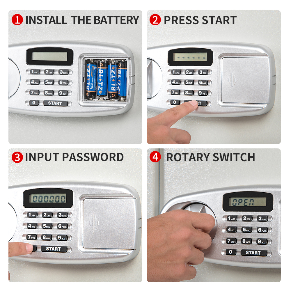 Master lock Security Electronic Keypad Residential Safe space box